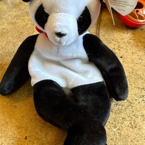 TY Beanie Baby Panda Bear Fortune 1997 Tag Errors Rare Retired